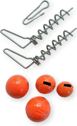 Pikecraft The System Light Jigköpfe UV Orange Bleifrei