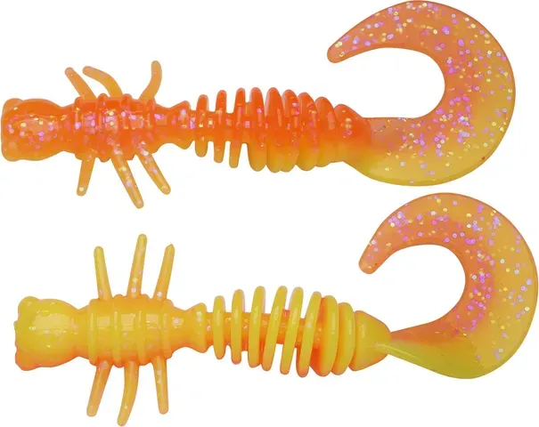 Berkley PowerBait Power Curly 5.5cm Fluorescent Orange/Sunshine Yellow