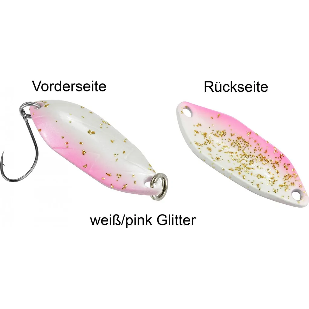 FTM Spoon Hit Blinker 3,3g Weiß Pink Glitter