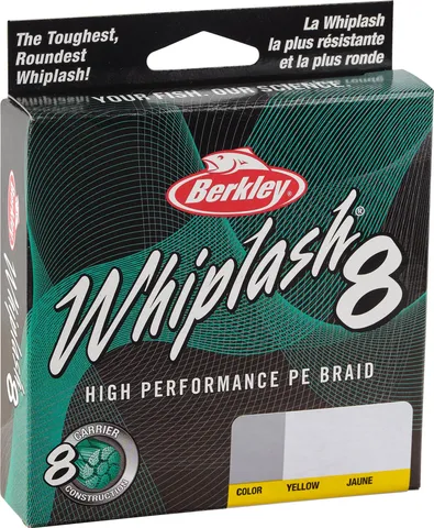 Berkley Whiplash 8 Geflochtene Schnur 300m 0,12mm Yellow