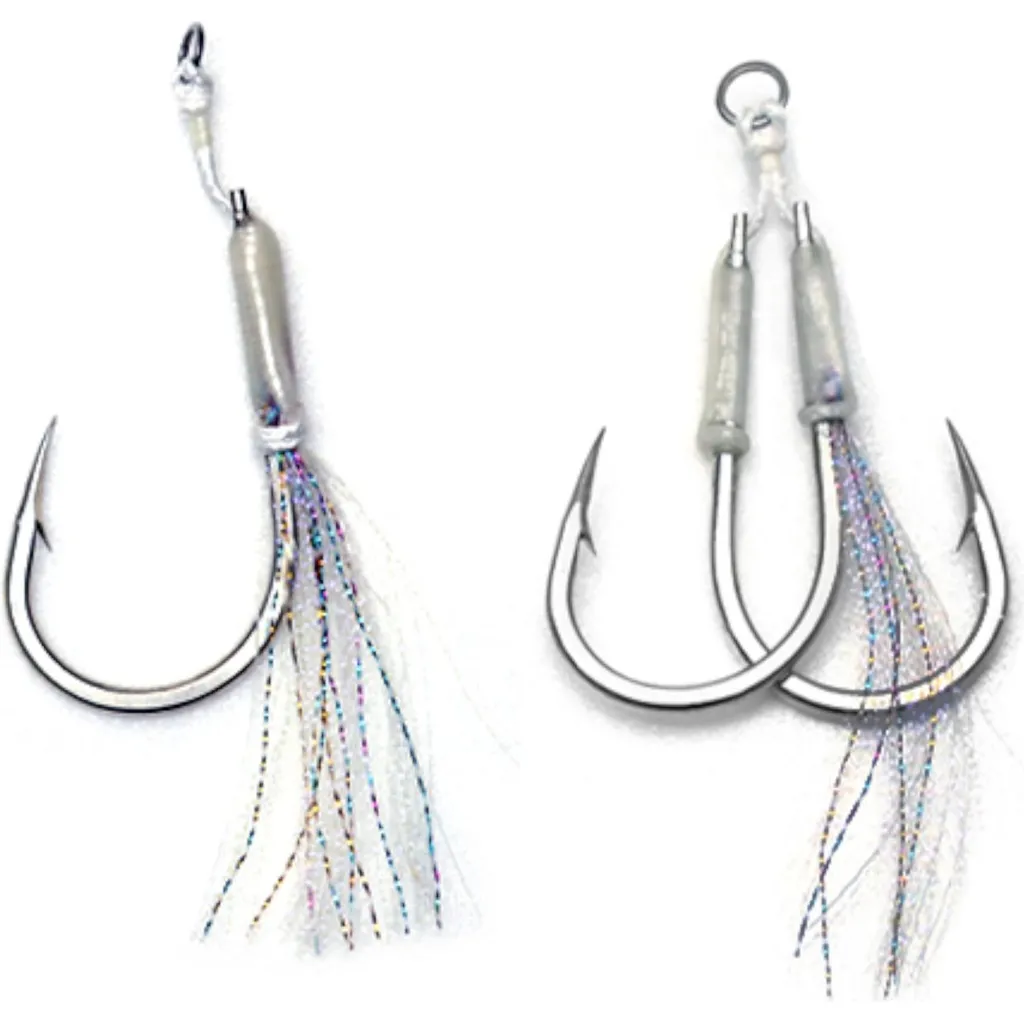 Hearty Rise Assist Hook Keen Power Vertikal- und Dropshot-Zubehör #11/0 2cm Silberfarben