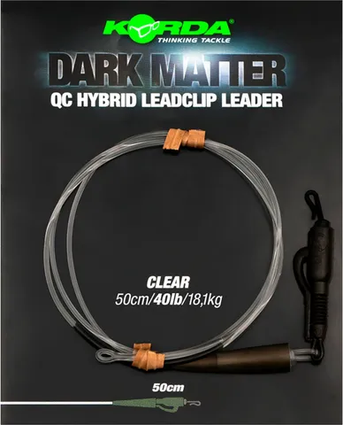 Korda Dark Matter Leader 50cm 40lb Clear