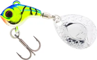 Westin DropBite Tungsten Spin Tail Jig 2,2cm 18g Chartreuse Blue Craw