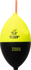 Black Cat Hard Core Beacon Float Pose 200g Black/Yellow