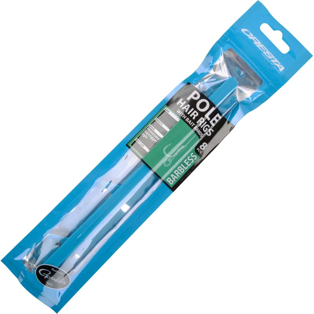 Cresta Pole Hair Rigs + Band #12 15cm 2.5kg