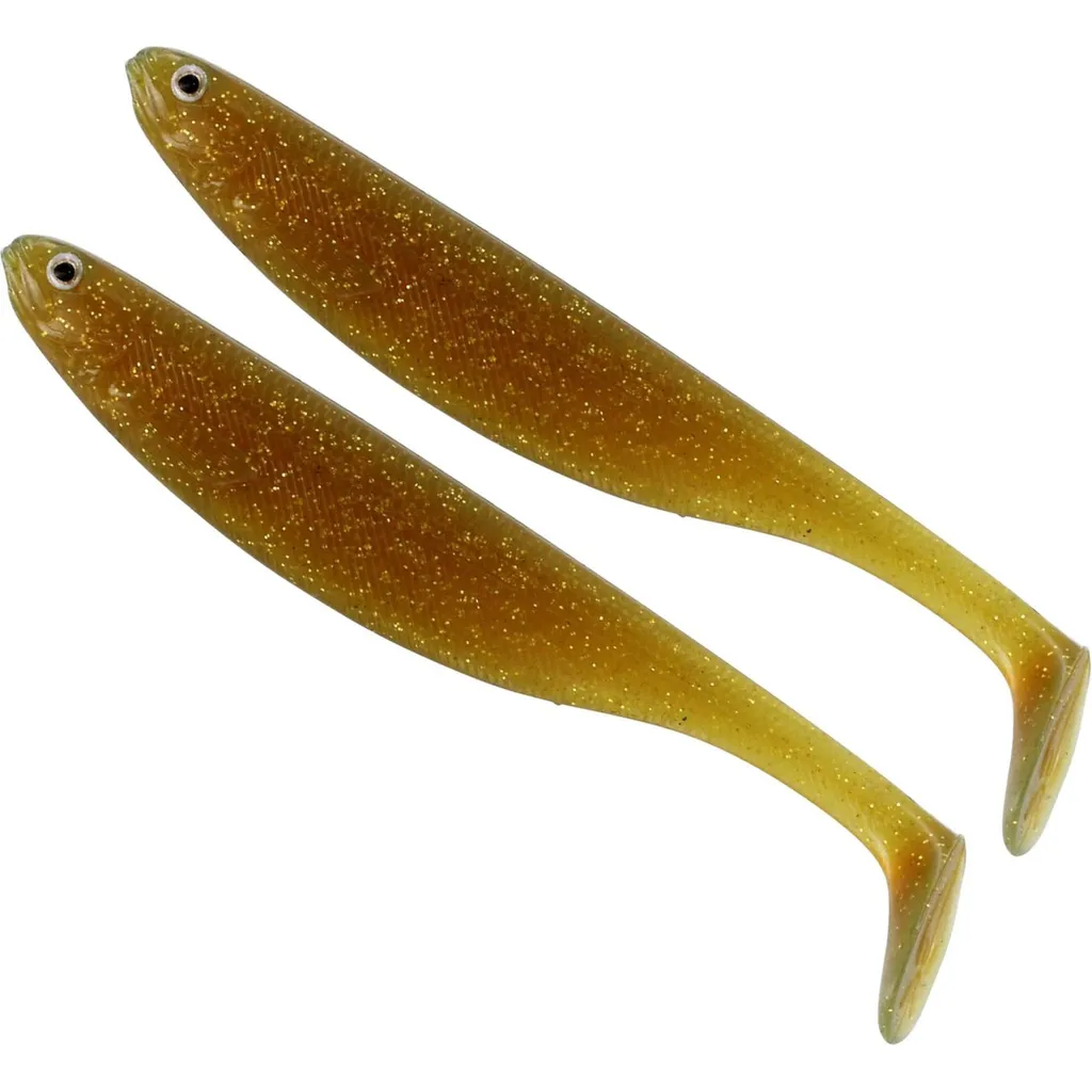 Westin ShadTeez Softbait 14cm 17g 2pc Motoroil Goldfarben