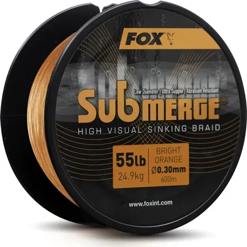 Fox Submerge Orange Sinking Braid 600m 0.3mm 24.9kg