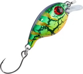 Balzer Trout Attack Crank Wobbler Thunder 3cm 2g Grün-Schwarz-Goldfarben