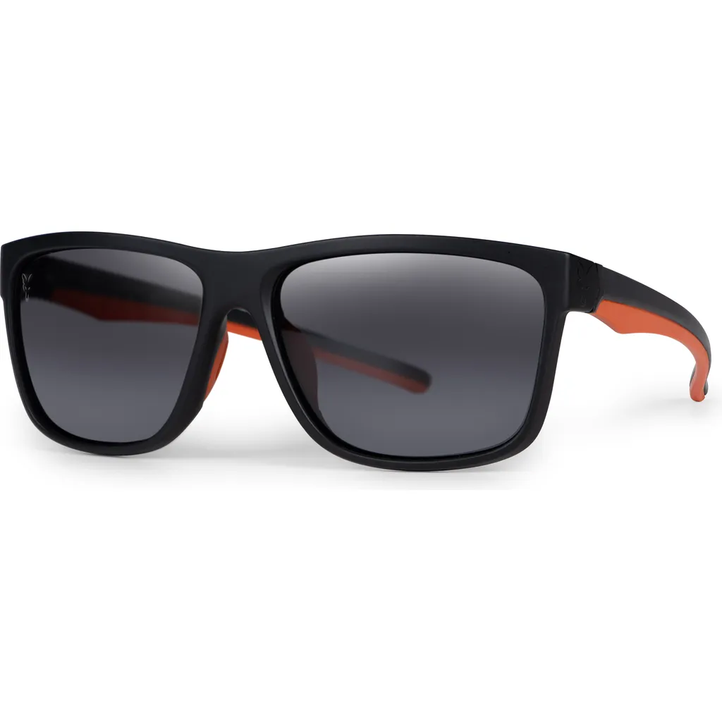 Fox Collection Polarisationsbrille Black Orange Shades Grey Lens