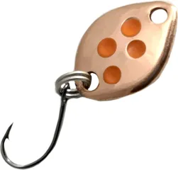 Troutwerk Spoon 1.2cm 0.8g Copper-Coloured/Orange Dots