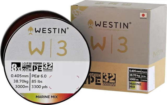 Westin W3 Oceanic Swirl 8-Braid 300m 0.33mm 23.2kg Marine Mix