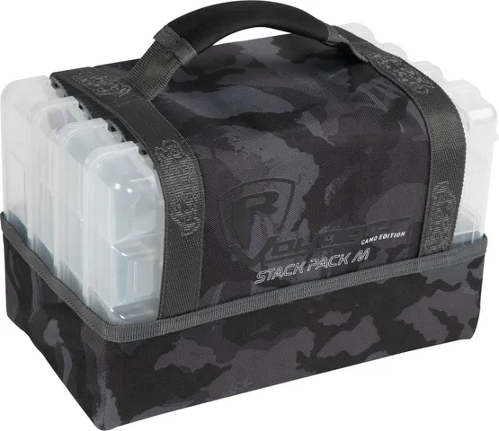 Fox Rage Voyager Camo Bag Stack Pack Medium 28x18x18cm 4 Compartments