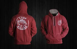 Carp Killers Hoodie Burgundy