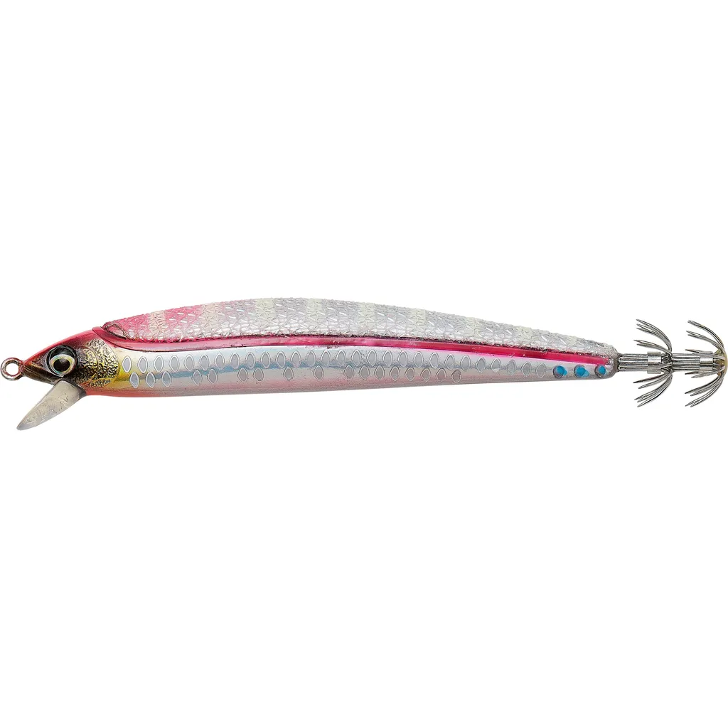 Savage Gear Squid Beat Trolling Meeresköder 10cm 11g schwimmend Weiß Pinker Kopf