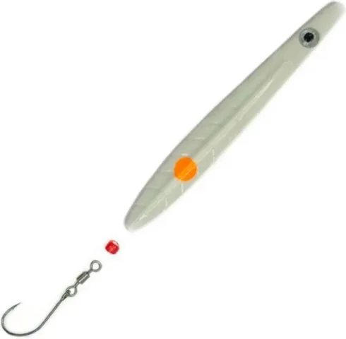 Troutwerk ParaLAXX Löffel 6.5cm 5g Weiss/Oranger Punkt