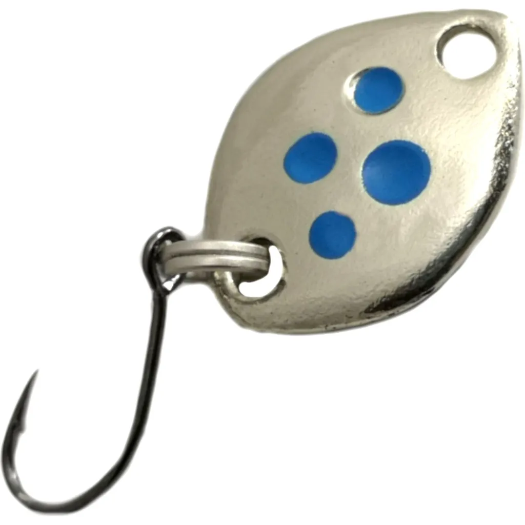 Troutwerk Spoon Blinker Silberfarben/Blaue Punkte