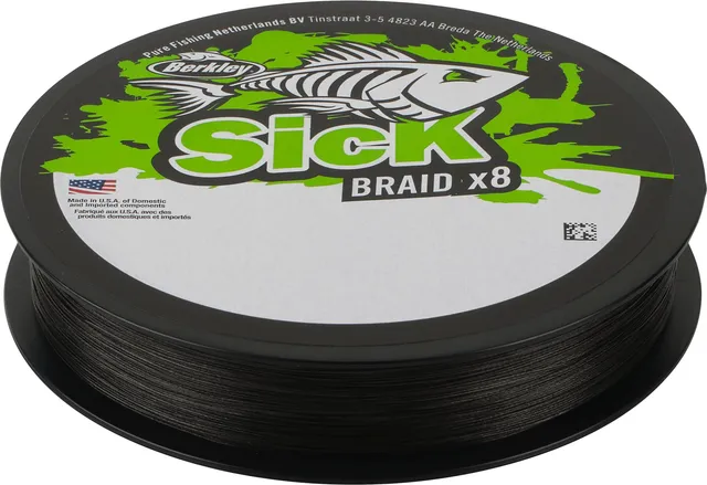 Berkley Sick Braid Fishing Line 0.19mm 18kg 300m Black