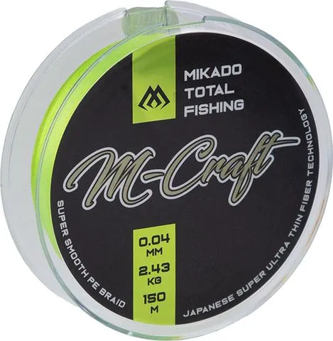 Mikado M-Craft Braid - 0.08mm, 4.51kg, 150m, Fluo