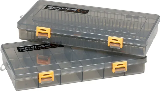 Savage Gear Flat Lure Box Smoke Kit 2 Pieces 23x11x3.5cm 6 PP