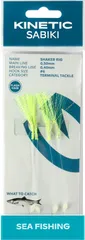 Kinetic Sabiki Shaker Ready-Made Rigs 128 130cm #6 Chartreuse Flashhair