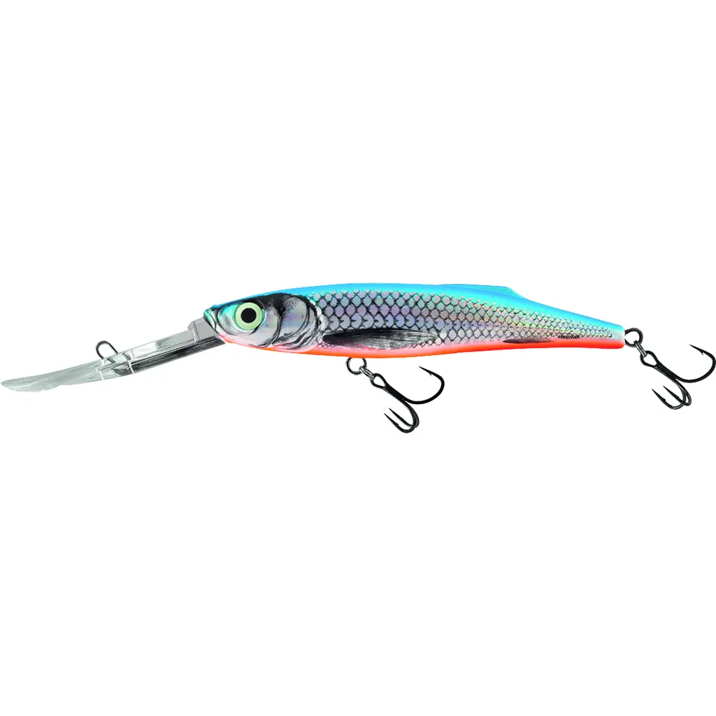 Salmo Freediver Super Deep Runner Floating Wobbler 9cm 12g Silver Blue