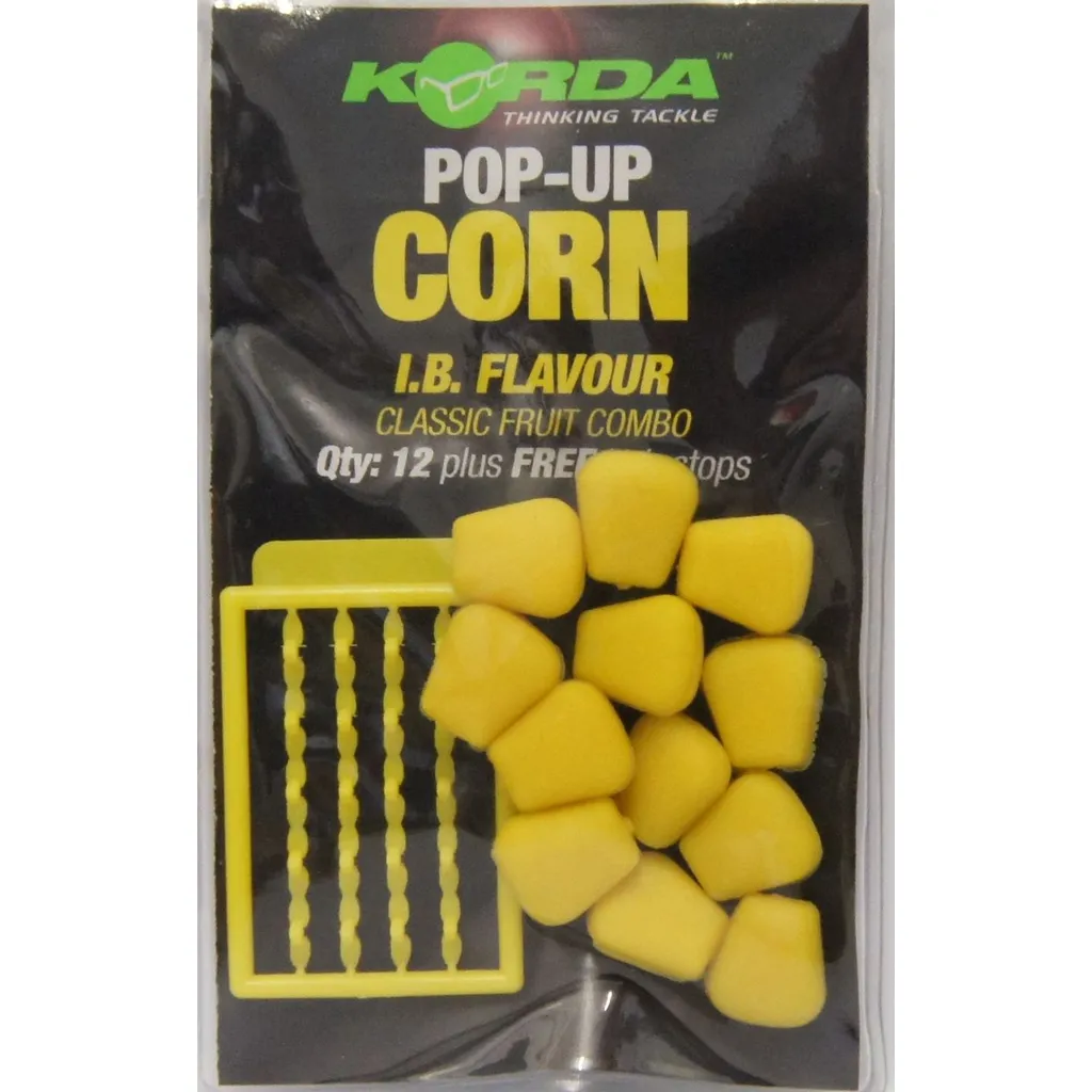 Korda Fake Pop-up Corn Boilies & Carp baits Gelb