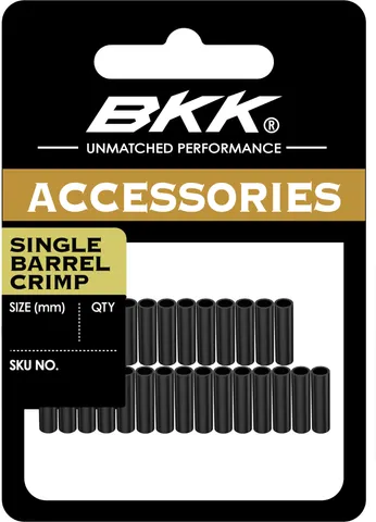 BKK Single Barrel Crimp Matte Black 0,8mm
