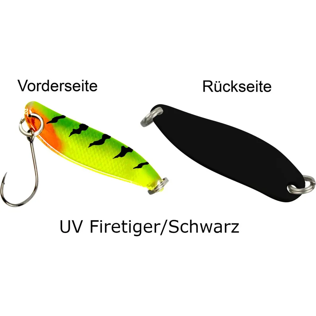 FTM Spoon Hammer 3.3cm 2.4g UV Firetiger/Schwarz