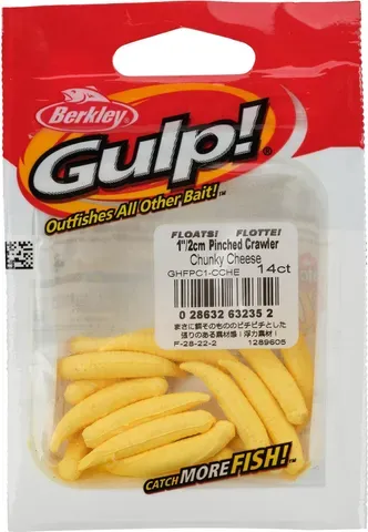 Berkley Gulp!® Floating Pinched Crawler 3cm Chunky Cheese