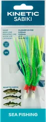 Kinetic Sabiki Flasher UV Fertigmontagen #7/0 130cm Green Yellow Blue