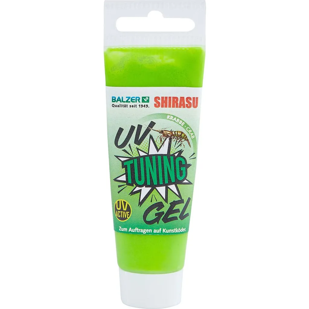 Balzer Shirasu UV Tuning Gel Fischlockstoffe Grün / Krabbe