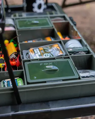 Fox Eos Large Tackle Loaded 6 Compartments Customizable Plastic Portable