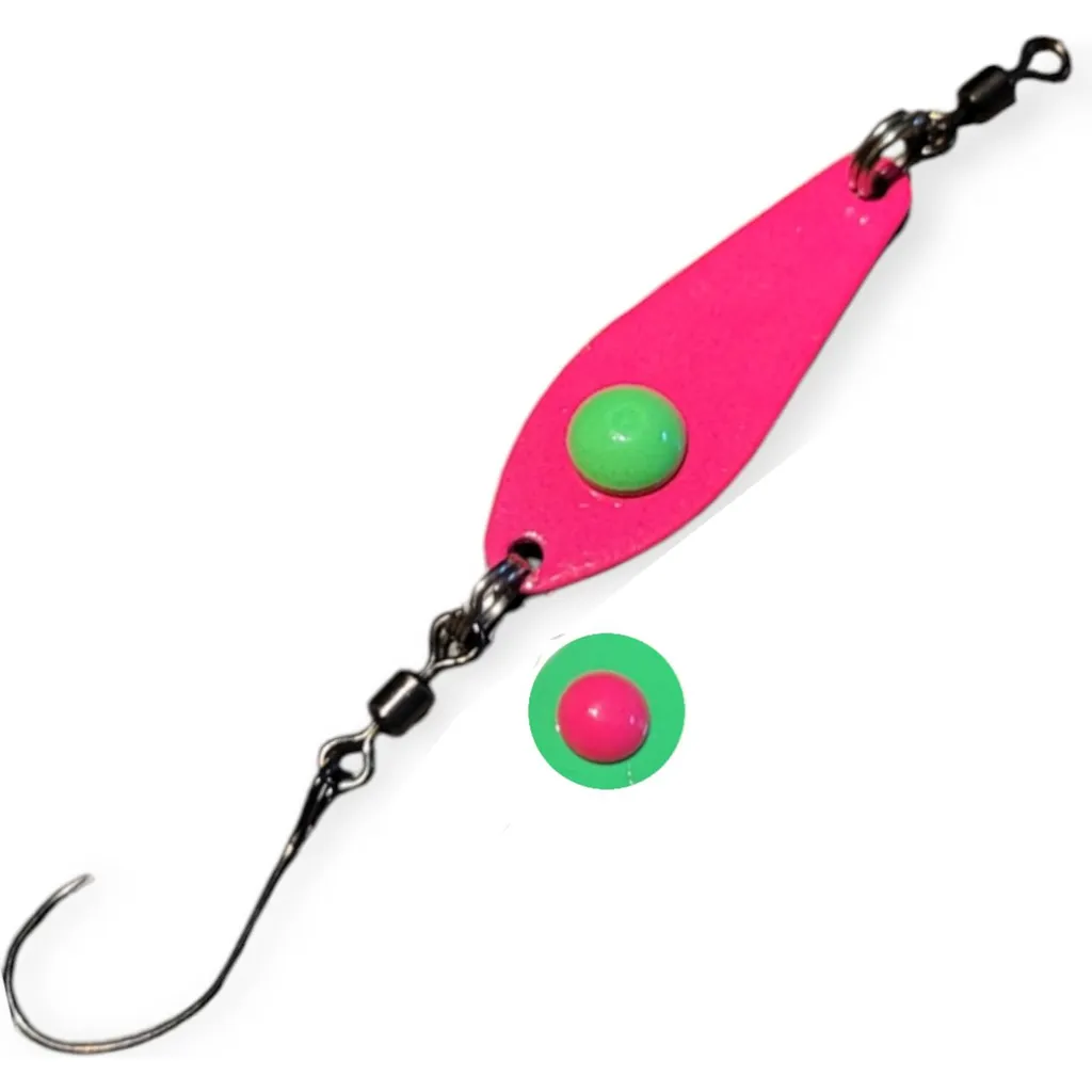 Troutwerk Spoon 3.1cm 2.4g Grün Pink