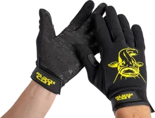 Black Cat Cat Gripper Gloves L