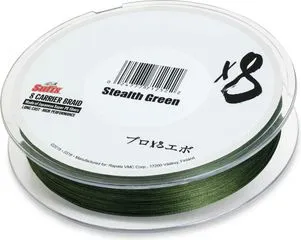 Sufix X8 Braided Line 0.128mm 6.9kg 150m Stealth Green