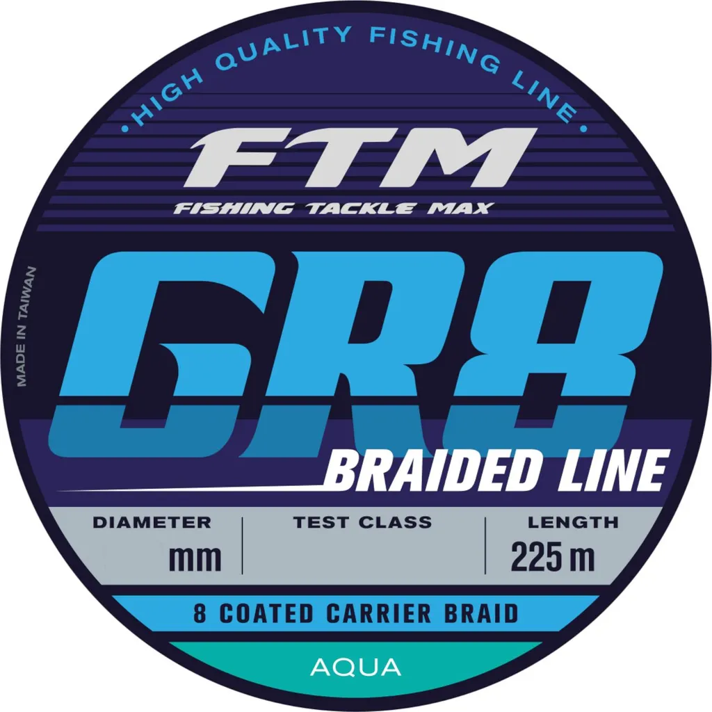 FTM GR8 Line Aqua Geflochtene Schnüre 0.10mm 6kg 225m