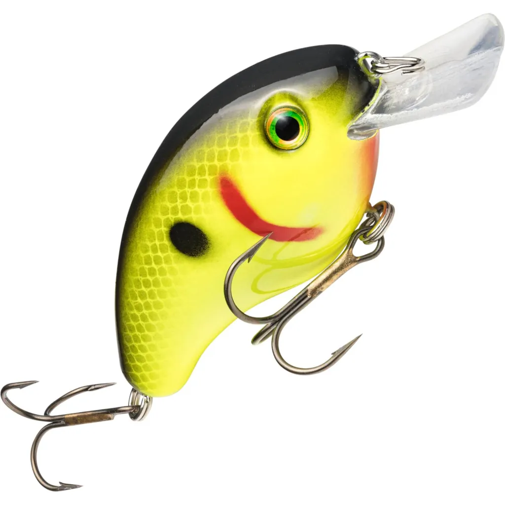Strike King Pro-Model Series 4S Wobbler 11cm 15,9g Black Back Chartreuse
