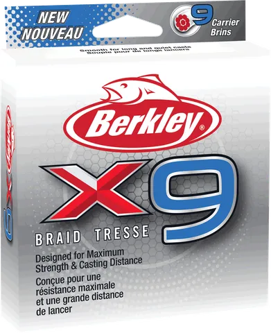 Berkley x9 Braid 0.06mm 150m 6.4kg Low-Vis Green