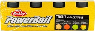 Berkley PowerBait Forellenteig Sortiment 4er Pack 204g