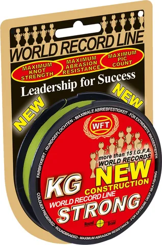 WFT KG Strong Geflochtene Schnur 0.08mm 10kg 150m Yellow