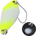 FTM Spoon Tremo 0.9g 2.9cm Neon Yellow Lumi / Black With Glitter Lumi Single Hook