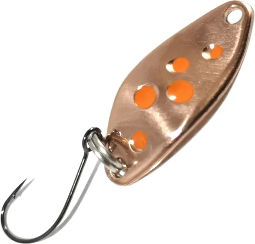 Troutwerk Spoon 2.3cm 1.5g Copper/Orange Dots
