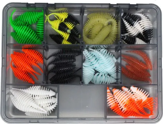 FTM Omura Baits Lure Kit Mix Box 1 50pcs Softbait