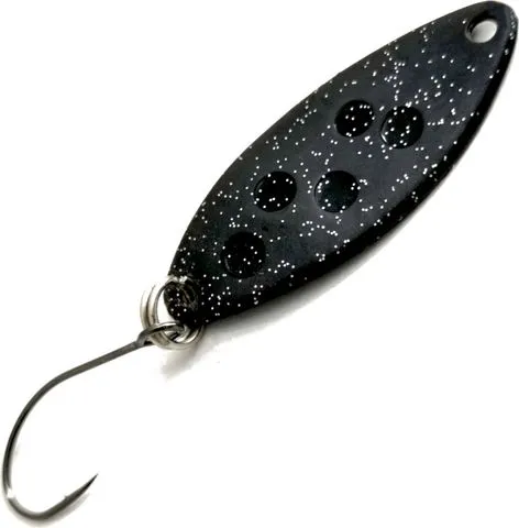 Troutwerk Spoon 2.5g 3.3cm Schwarz Schwarze Punkte