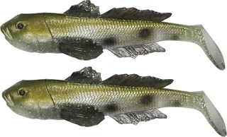 Savage Gear LB 3D Goby Gummiköder 16cm 62g Green Silver