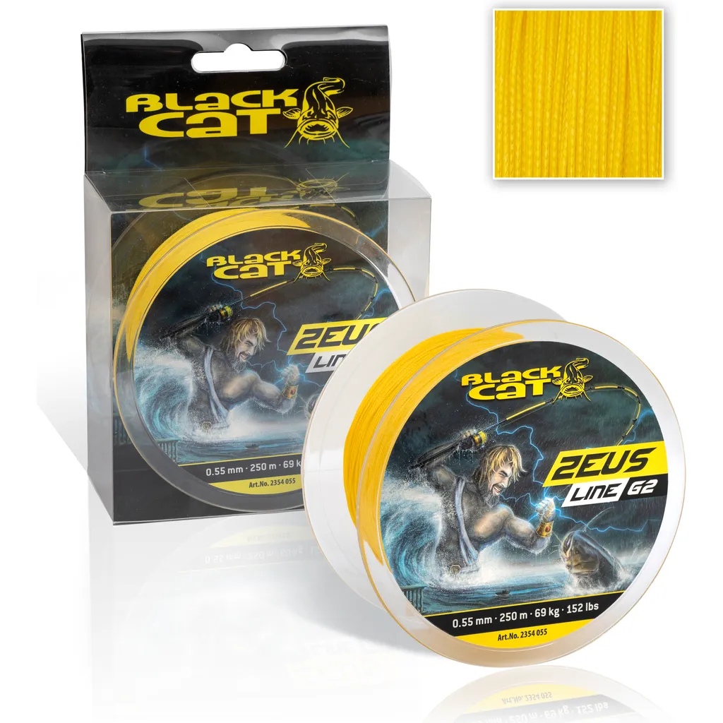 Black Cat Zeus Line G2 Geflochtene Schnur 0.38mm 37kg 400m