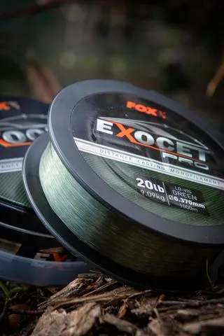 Fox Exocet Pro Monofilament Line 0.261mm 4.55kg 1000m Low Vis Green