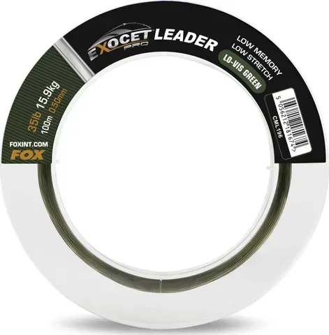 Fox Exocet Pro Low Vis Green Leader 0.50mm 15.9kg 100m