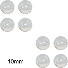 Pilkmaxx Transparente Glasperlen 10mm 8er