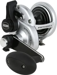 Penn Fathom II 30 LD 2 Speed LH Bent T Handle Meeresrolle FTHII30LD2LH 5.5:1 / 2.8:1 Links